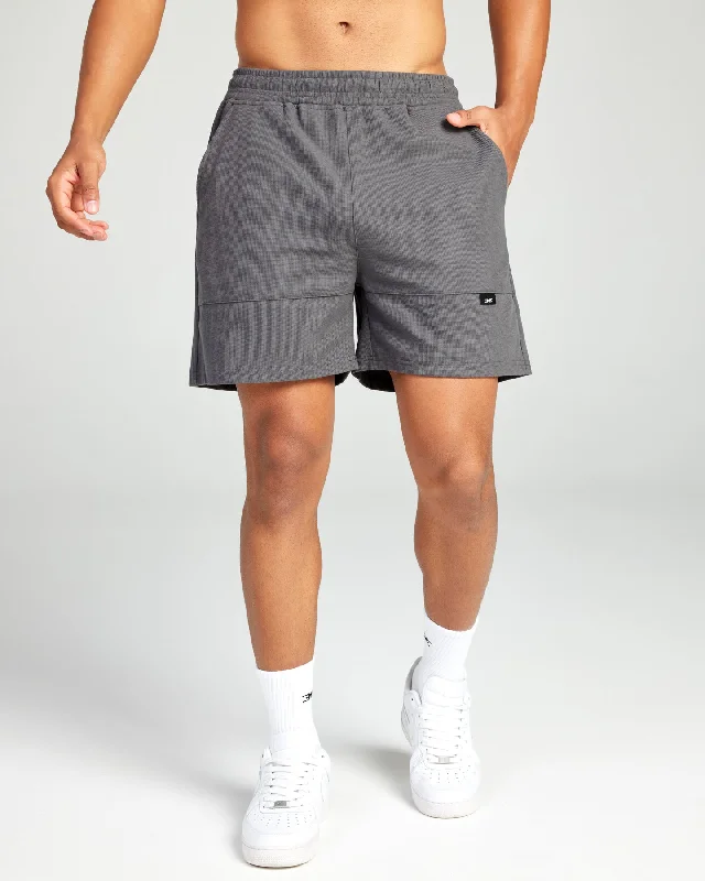 Signal Waffle Shorts - Slate