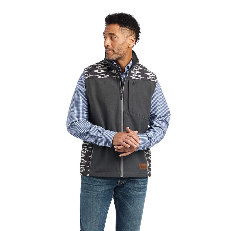 Ariat Vernon 2.0 Chimayo Charcoal Softshell Vest