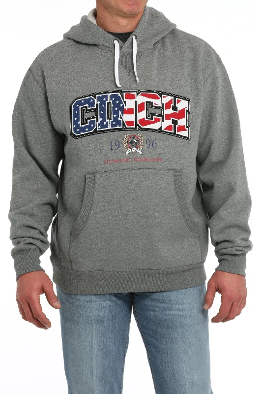 CINCH GRAY USA LOGO HOODIE