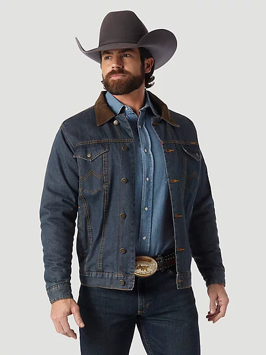 WRANGLER RUSTIC BLANKET LINED DENIM JACKET