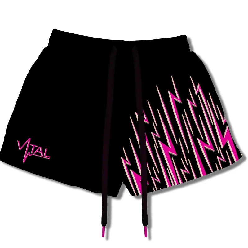 Combat Mesh Shorts 5.5" - Pink Energy