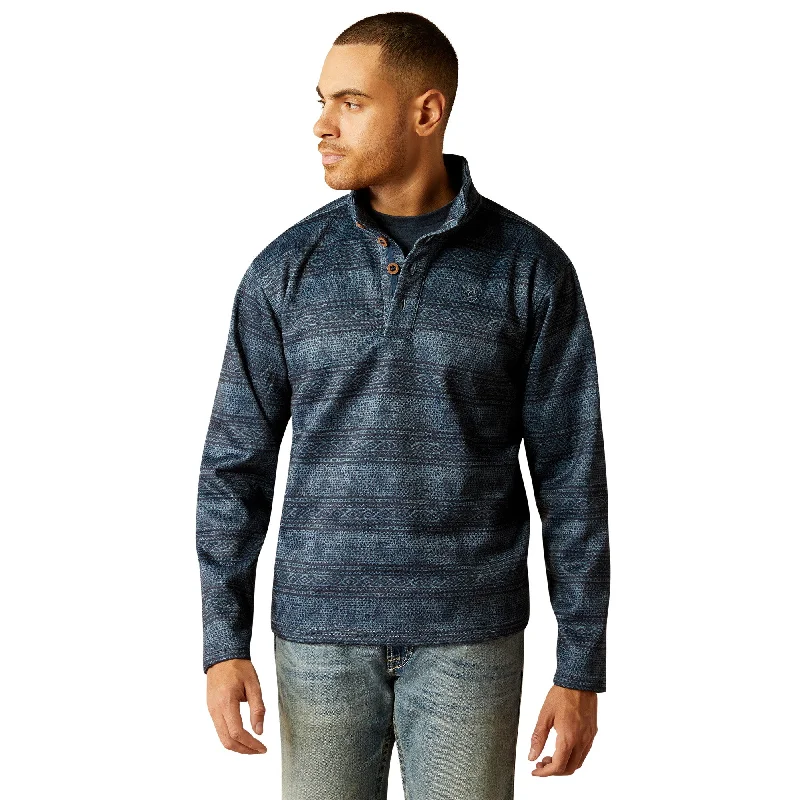 ARIAT WESLEY BLUE SOUTHWEST SERAPE SWEATER