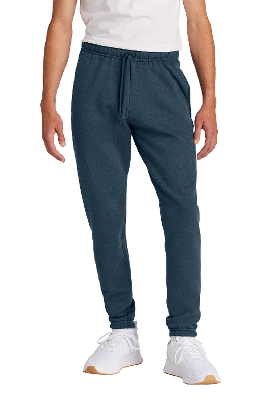 Port & Company Mens Core Fleece Sweatpants w/ Pockets - Navy Blue - New