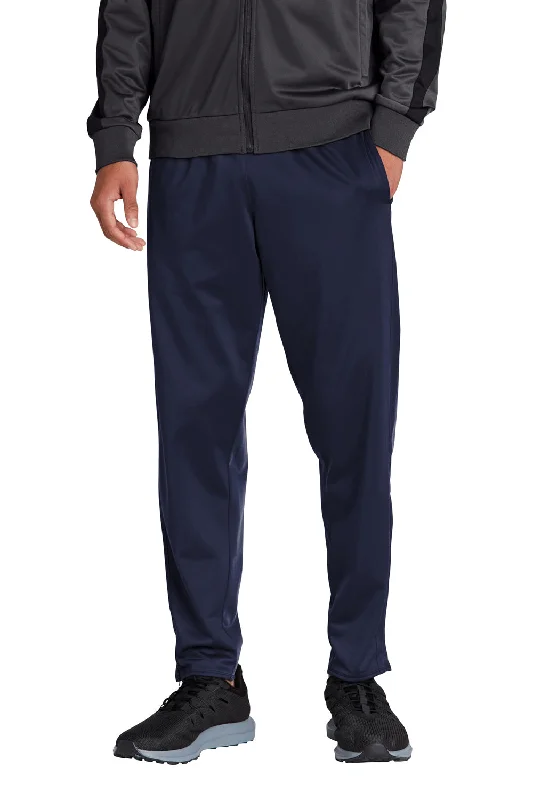 Sport-Tek Mens Tricot Track Pants w/ Pockets - True Navy Blue