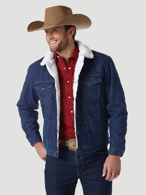 WRANGLER WESTERN SHERPA LINED DENIM JACKET