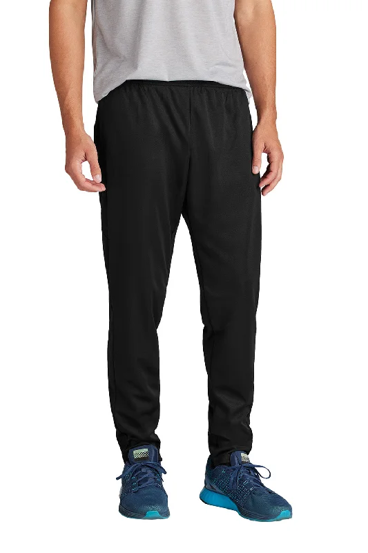 Sport-Tek Mens Moisture Wicking Travel Pants w/ Pockets - Black - New