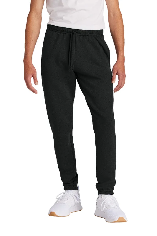 Port & Company Mens Core Fleece Sweatpants w/ Pockets - Jet Black - New