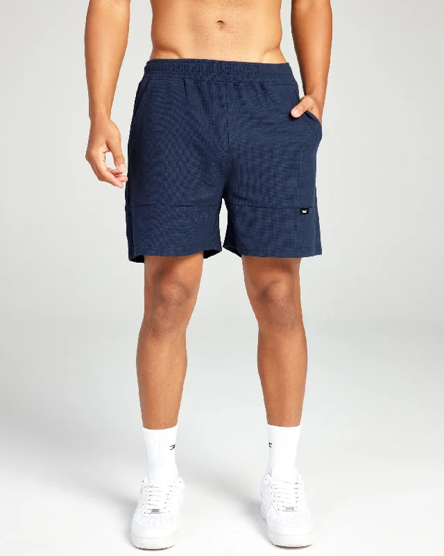 Signal Waffle Shorts - Navy