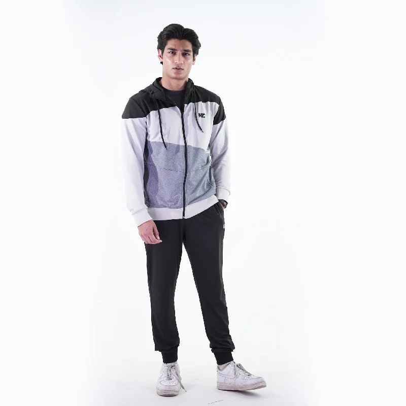 Tri Tone Zip-Up Hoodie Set