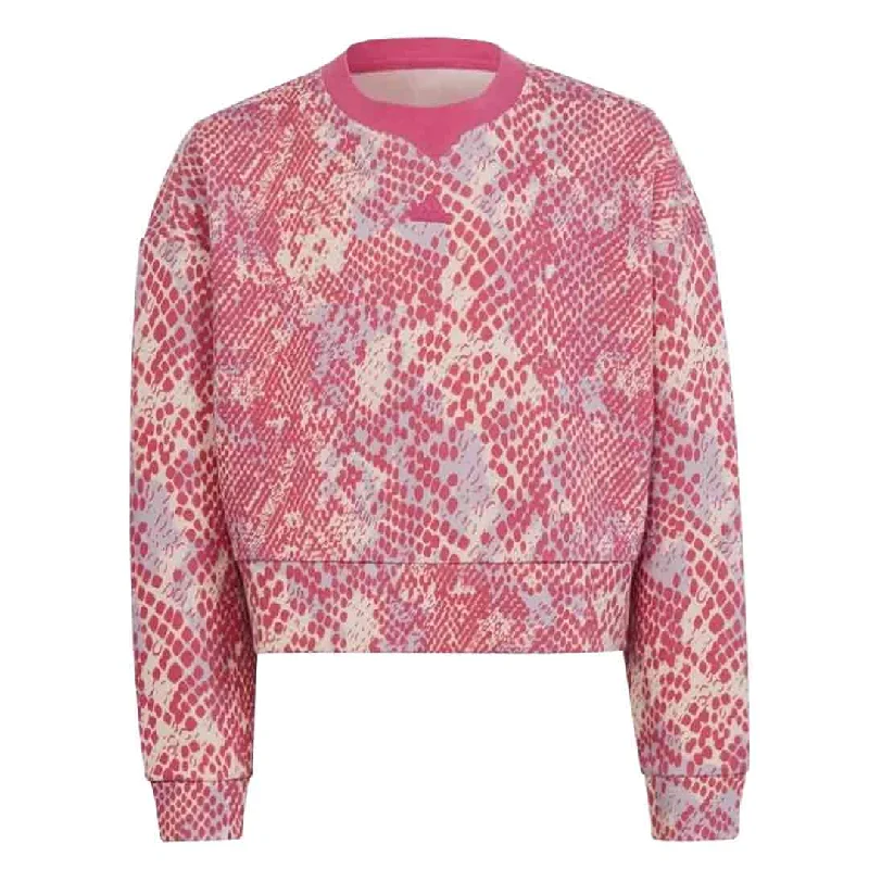 adidas - Girls' (Junior) Future Icon Allover Print Sweatshirt (HR5828)