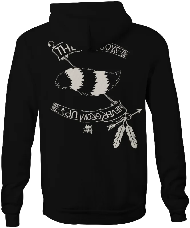 Anenberg, The Lost Boys Classic American Made Mens Pullover Black Hoodie