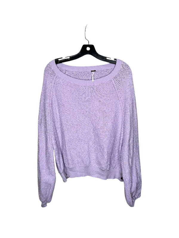 Top Long Sleeve By Free People In Purple, Size: S