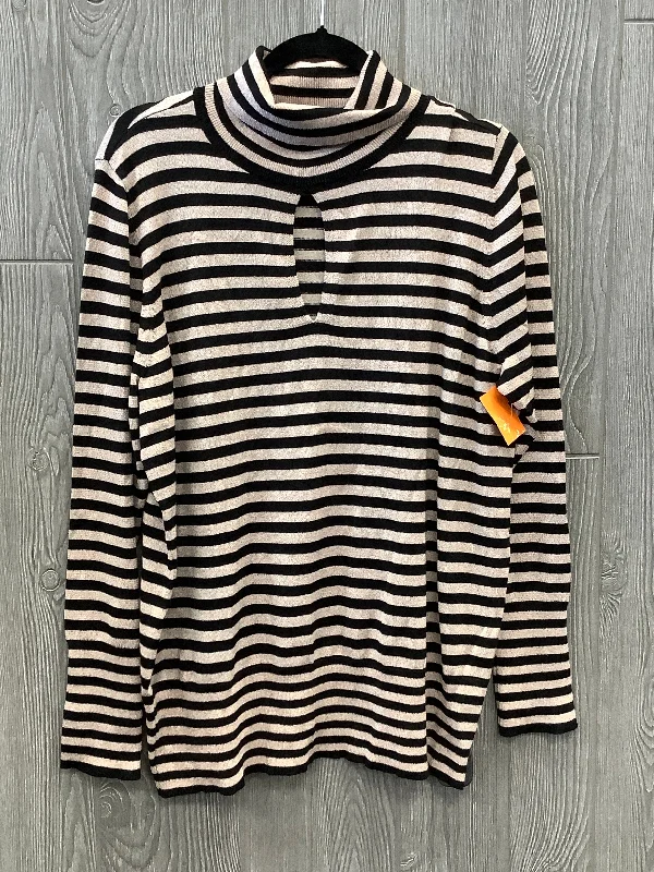 Top Long Sleeve By Lane Bryant In Striped Pattern, Size: 2x