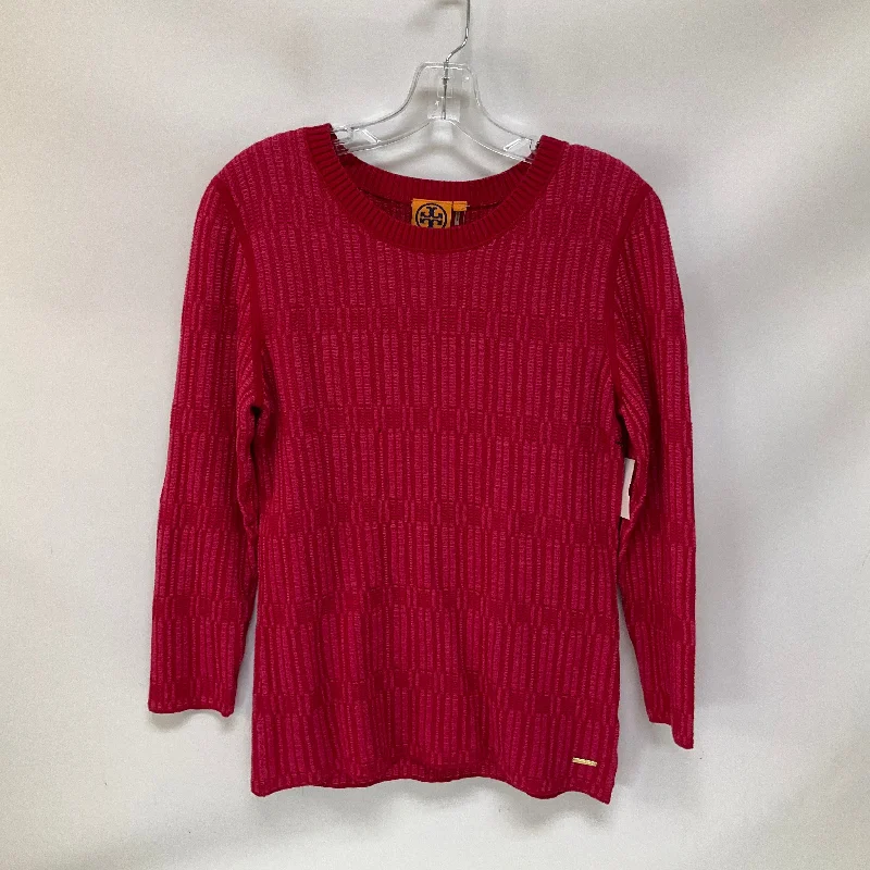 Top Long Sleeve By Tory Burch In Pink, Size: L