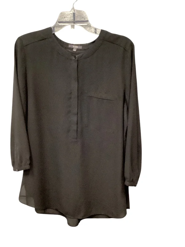 Top Long Sleeve Designer By Not Your Daughters Jeans In Black, Size: L