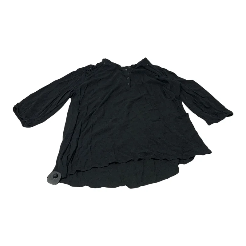 Top Long Sleeve By Torrid In Black, Size: 3x