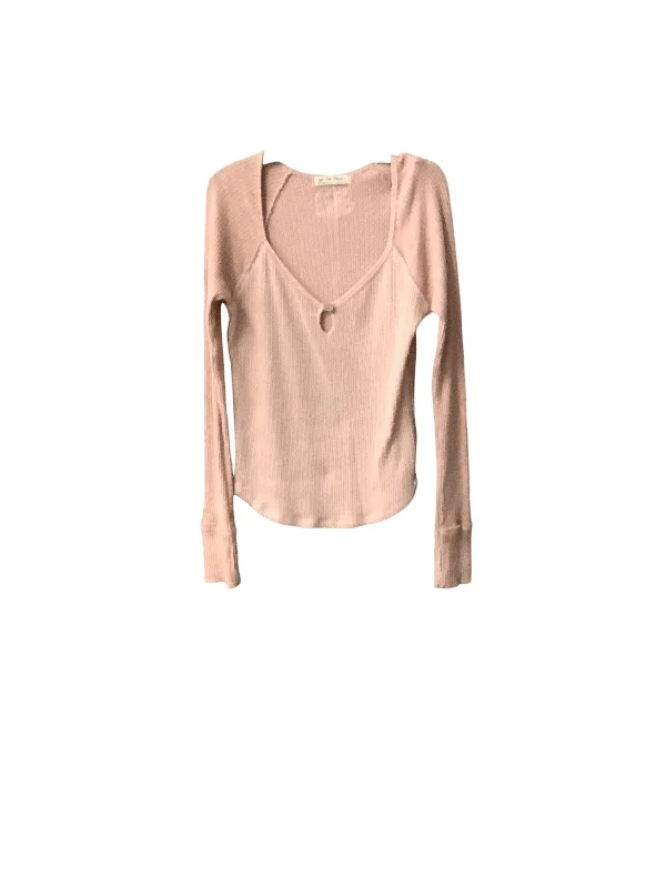 Top Long Sleeve By We The Free In Pink, Size: Xl