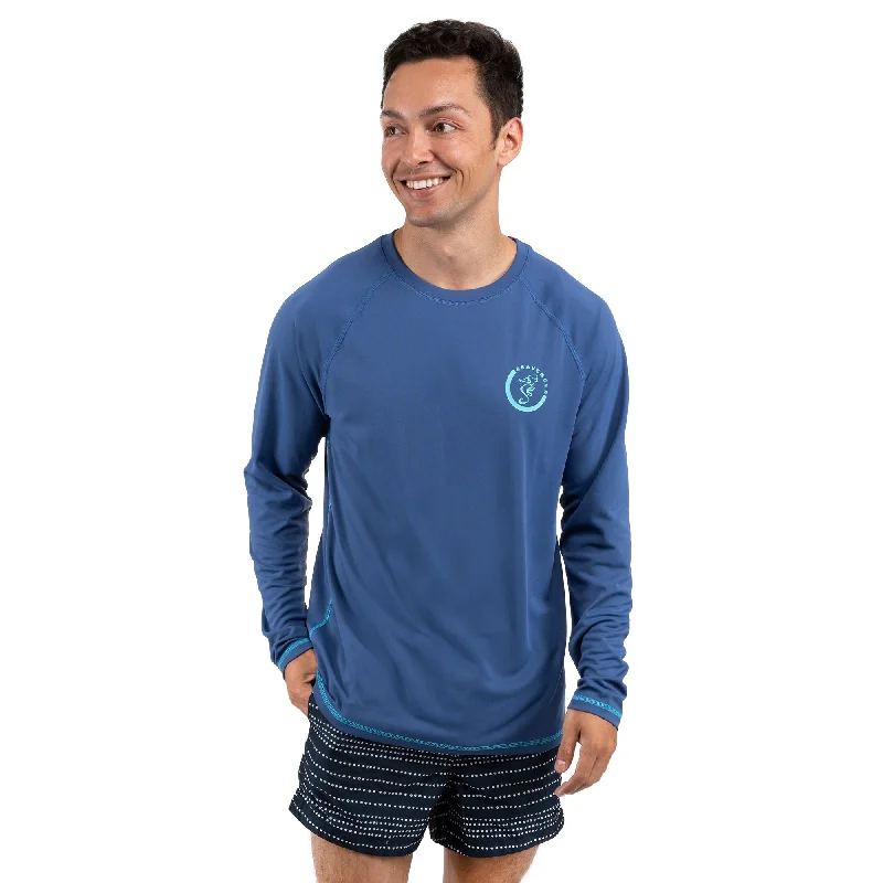 Trekker Unisex Rash Guard Long Sleeve Navy