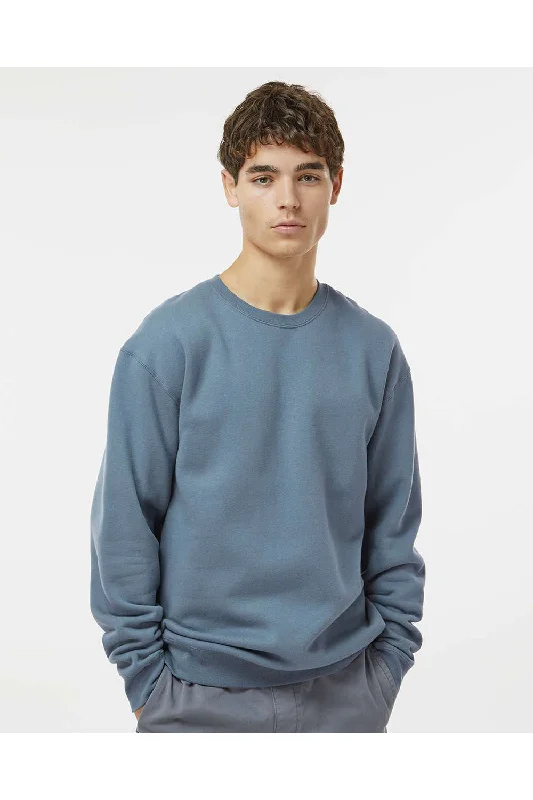 Independent Trading Co. Mens Crewneck Sweatshirt - Storm Blue