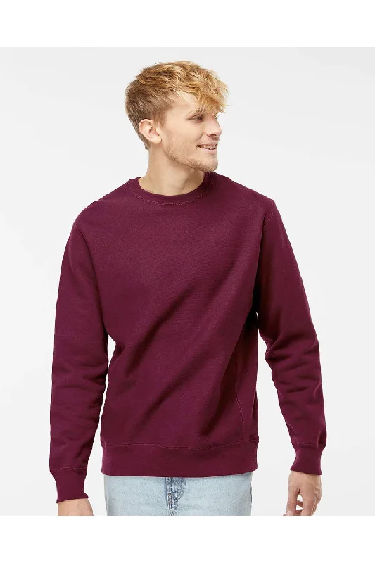 Independent Trading Co. Mens Legend Crewneck Sweatshirt - Maroon