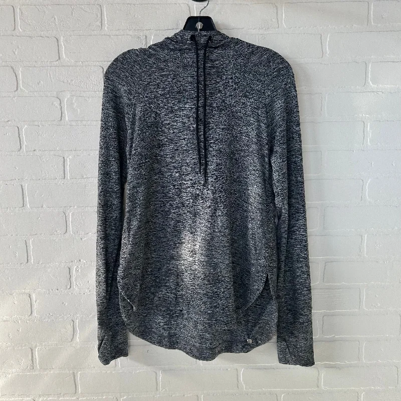 Athletic Top Long Sleeve Hoodie By Athleta In Grey, Size: S