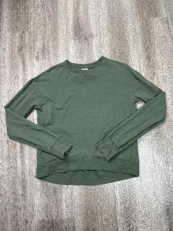 Athletic Top Long Sleeve Crewneck By All In Motion In Green, Size: Xs