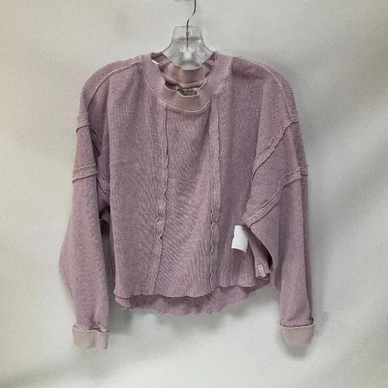 Top Long Sleeve By We The Free In Pink, Size: S