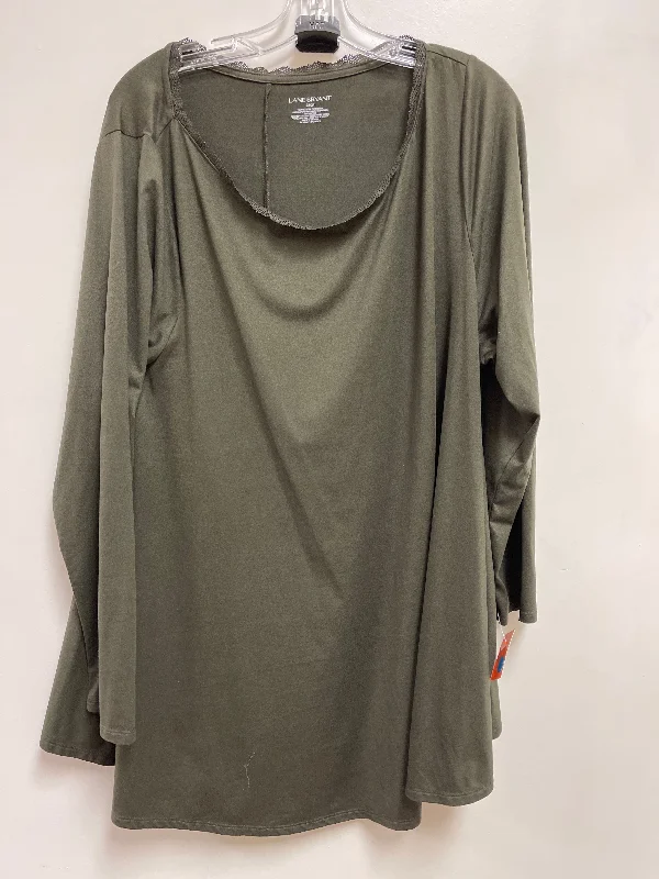 Top Long Sleeve Basic By Lane Bryant In Brown, Size: 3x