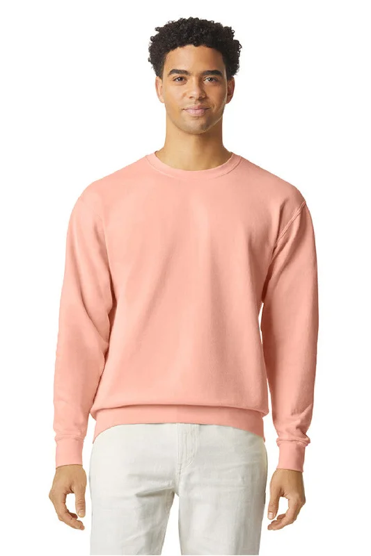 Comfort Colors Mens Garment Dyed Fleece Crewneck Sweatshirt - Peachy