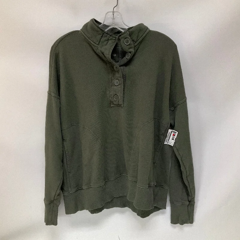 Top Long Sleeve By Aerie In Green, Size: M