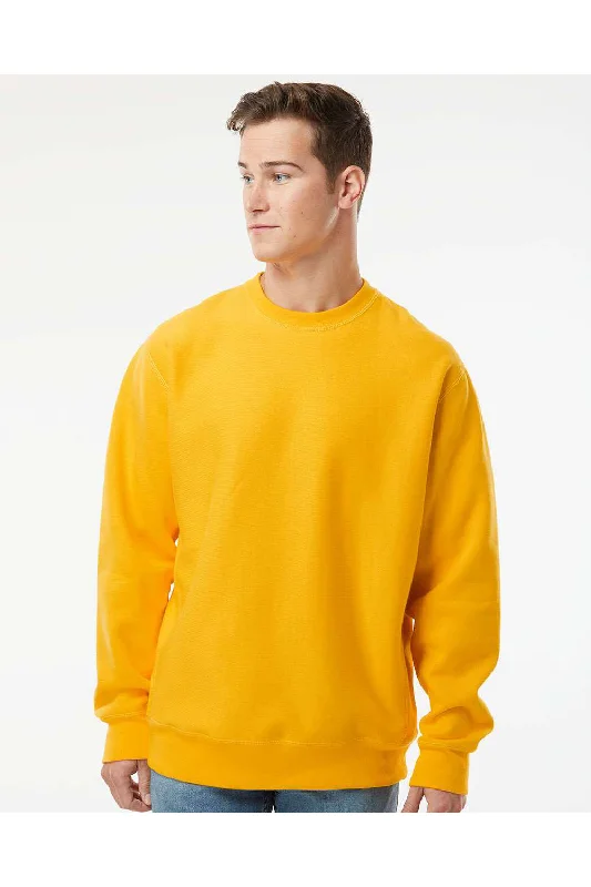 Independent Trading Co. Mens Legend Crewneck Sweatshirt - Gold - Closeout