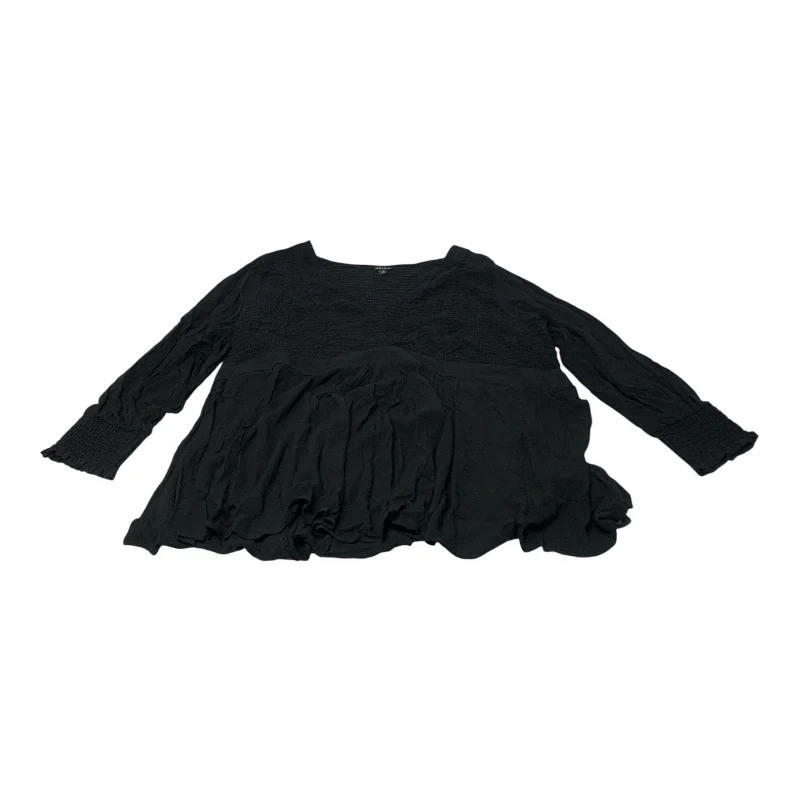 Top Long Sleeve By Torrid In Black, Size: 4x