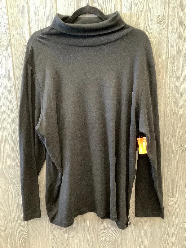 Top Long Sleeve Basic By Cj Banks In Black, Size: 2x