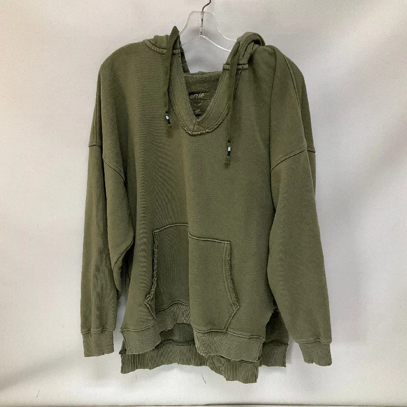 Top Long Sleeve By Aerie In Green, Size: S