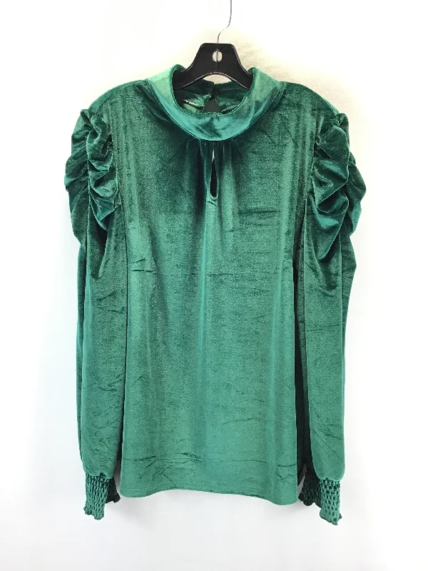 Top Long Sleeve Basic By Clothes Mentor In Green, Size: Xl