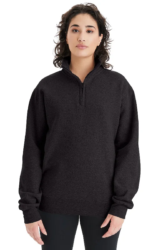 Champion Mens Powerblend 1/4 Zip Sweatshirt - Black