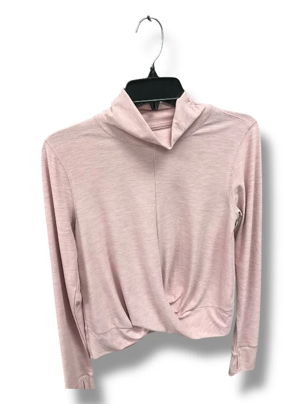 Athletic Top Long Sleeve Collar By Old Navy In Pink, Size: S