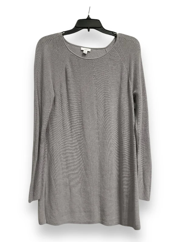 Top Long Sleeve By J. Jill In Grey, Size: M