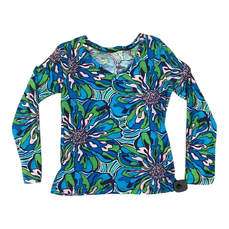 Top Long Sleeve Designer By Lilly Pulitzer In Multi-colored, Size: M