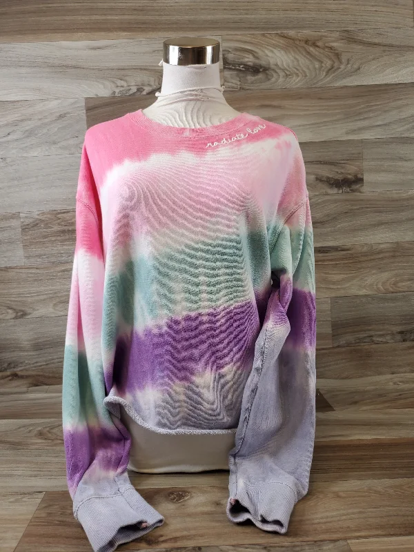 Top Long Sleeve By Clothes Mentor In Tie Dye Print, Size: L