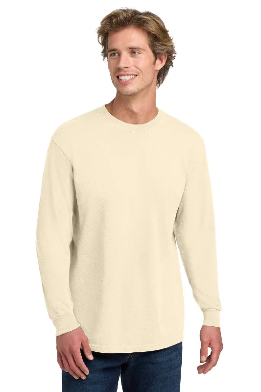 Comfort Colors Mens Long Sleeve Crewneck T-Shirt - Ivory