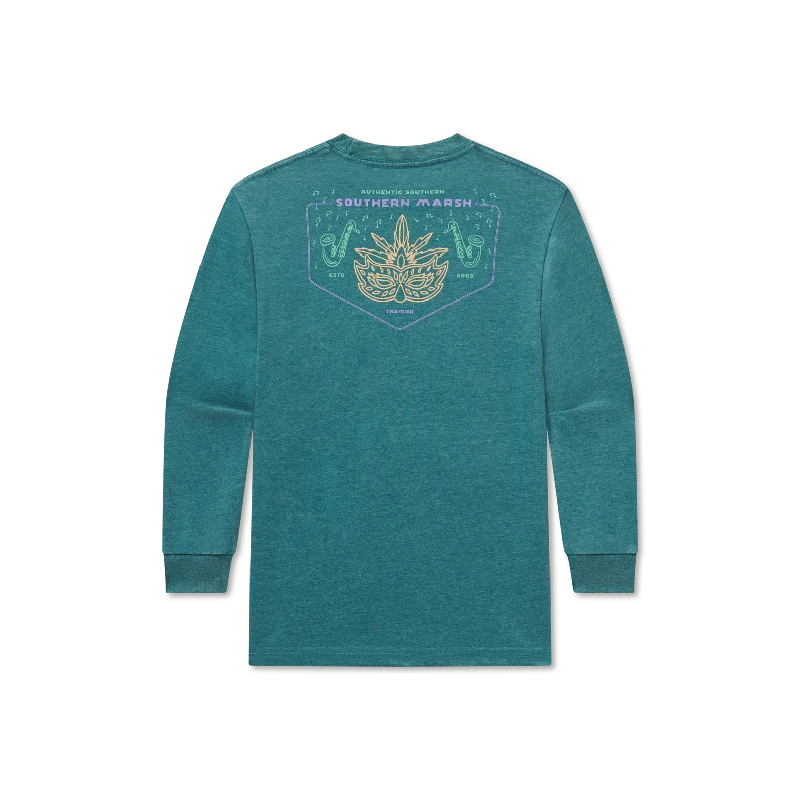 Youth Seawash™ Tee - Mardi Gras Mambo - Long Sleeve