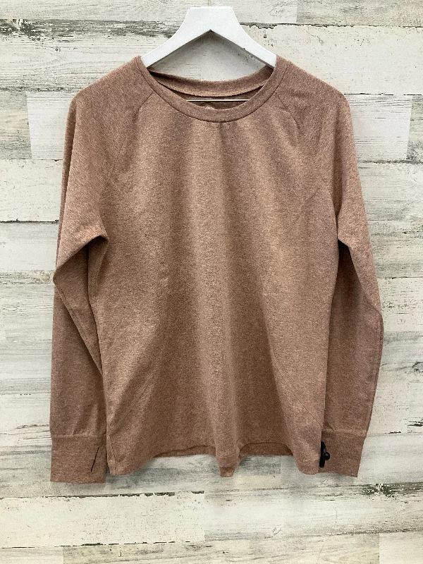 Top Long Sleeve By Eddie Bauer In Brown, Size: Xl