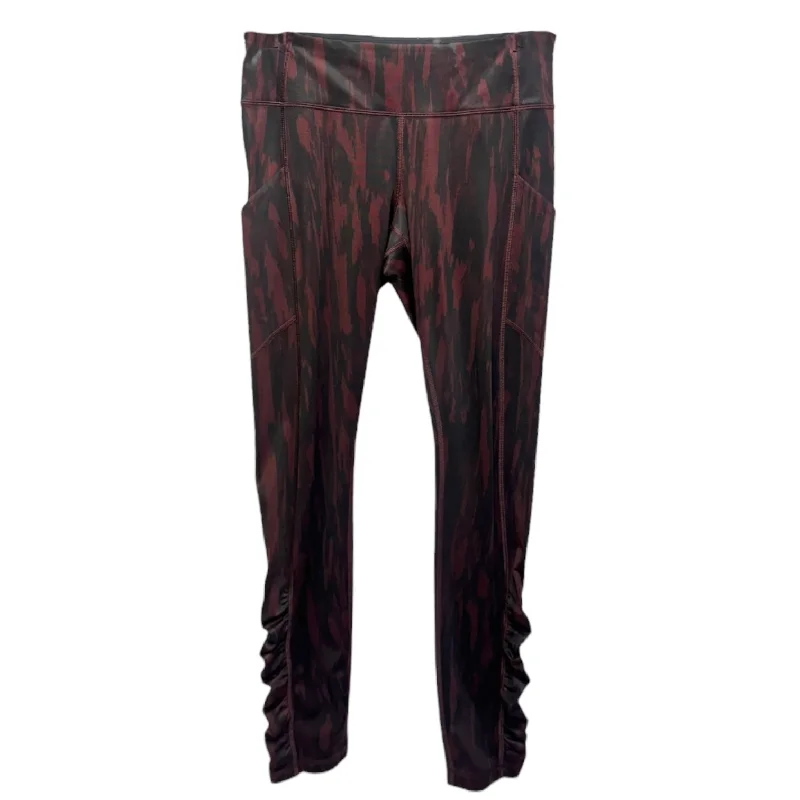 Speed Tight IV By Lululemon In Painted Animal Bordeaux Drama Black / Black Size: 6