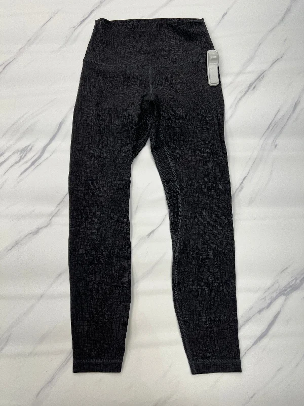 Athletic Leggings By Lululemon In Grey, Size: 6