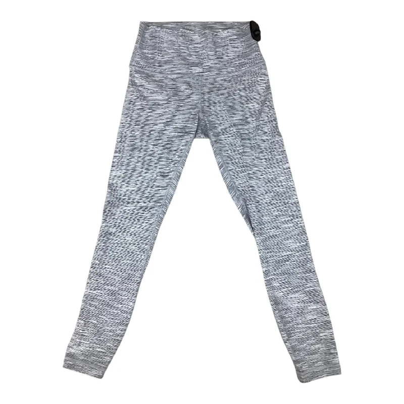 Athletic Leggings By Lululemon In Grey & White, Size: 6