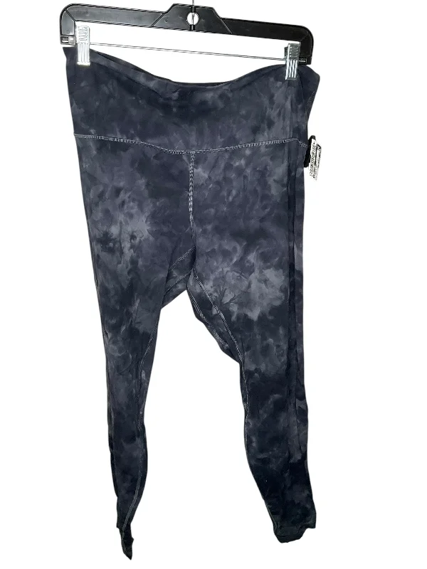 Athletic Leggings By Lululemon In Tie Dye Print, Size: 14