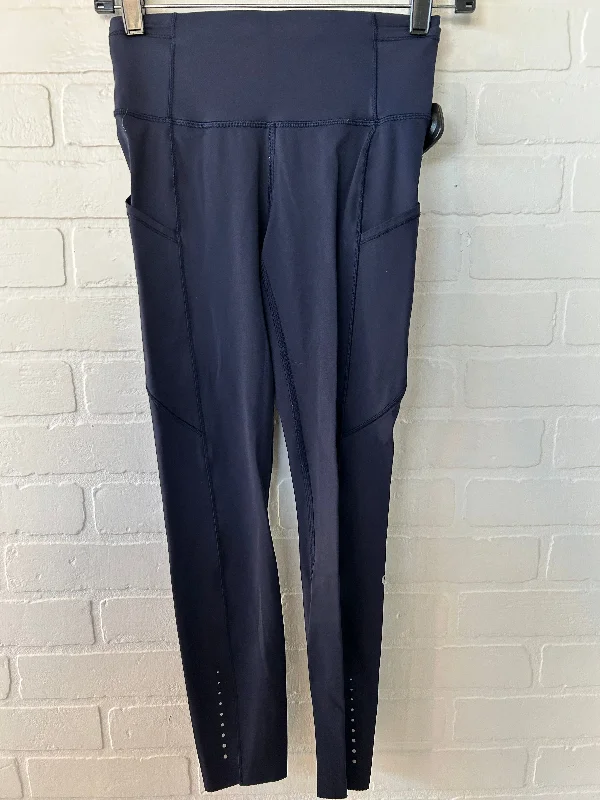 Athletic Leggings By Lululemon In Blue, Size: 4