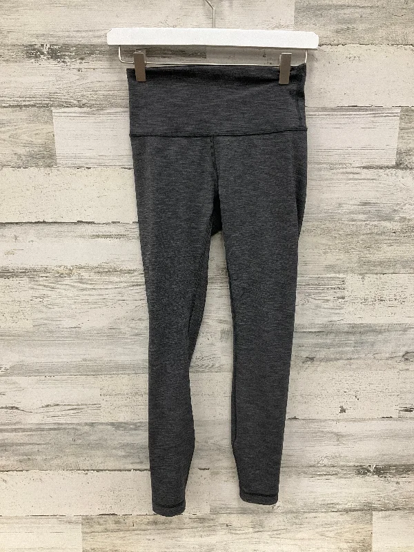 Athletic Leggings By Lululemon In Grey, Size: 4