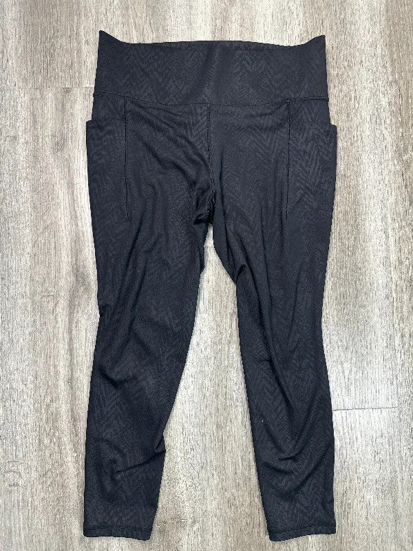 Athletic Leggings By Athleta In Black, Size: Xl